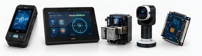 Devices that can run Beroun: a personal handheld, a control panel, specialized equipment and an embedded board