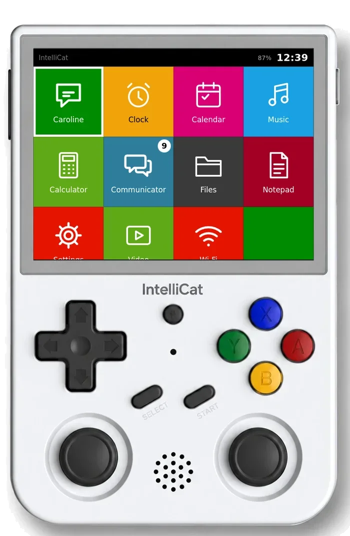 The IntelliCat launcher, as it appears in the simulator