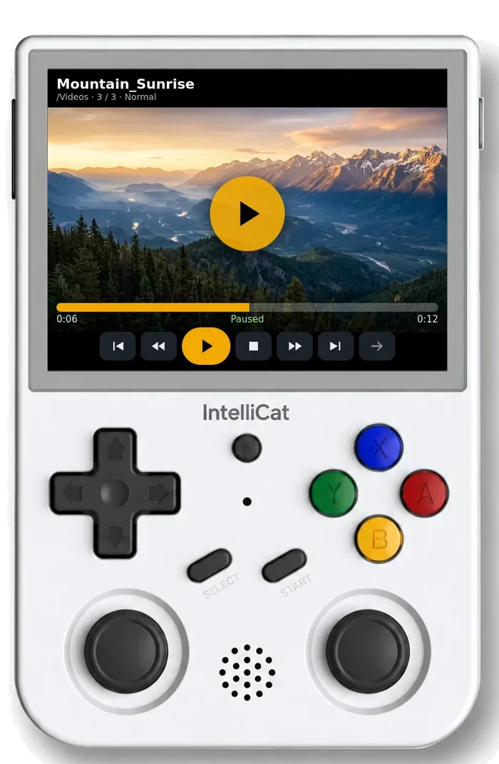 IntelliCat playing a video